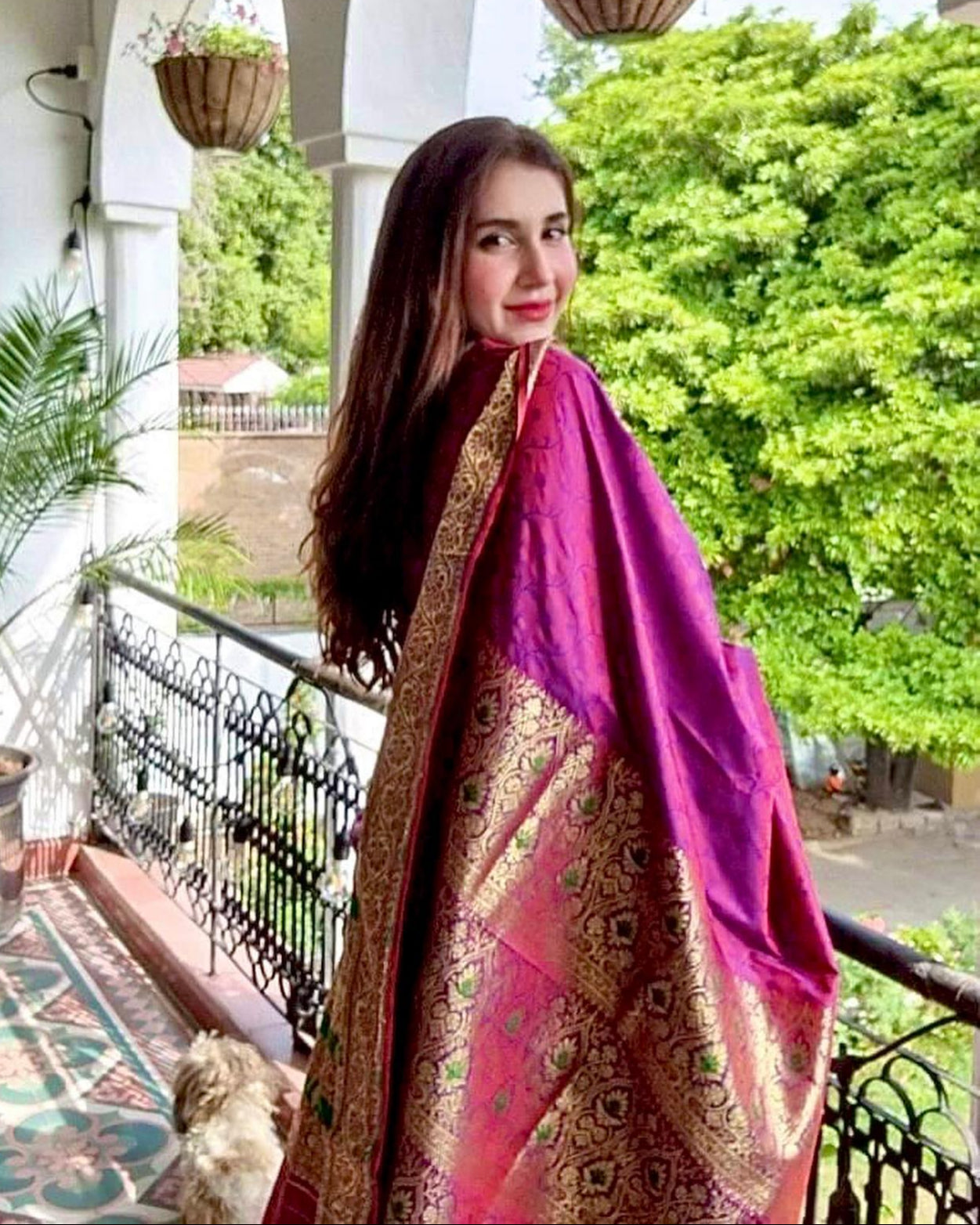 Noor e Jehan Banarsi Silk: Amethyst
