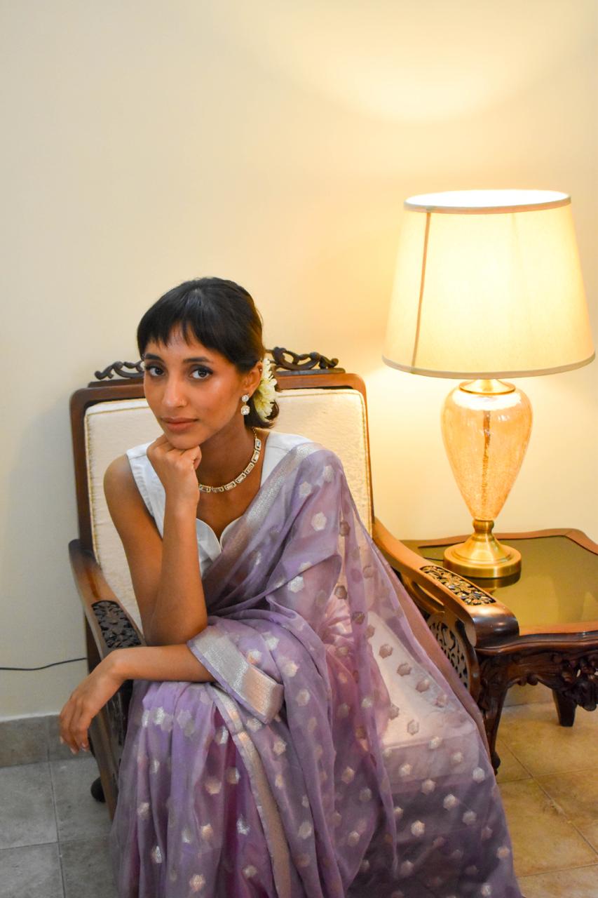 Khaddi Banarsi Chiffon: Gull