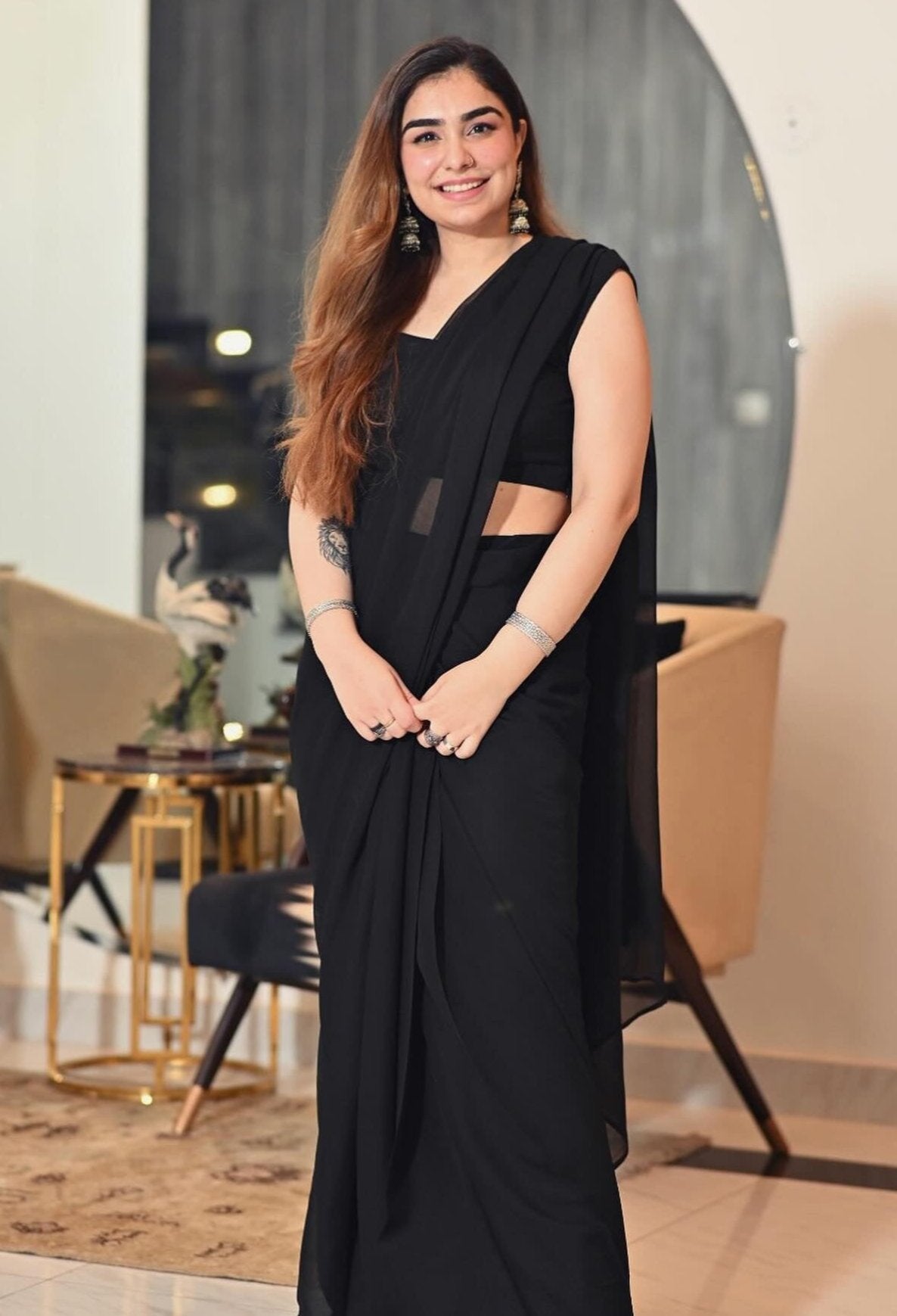 Solid Pure Chiffon: Onyx