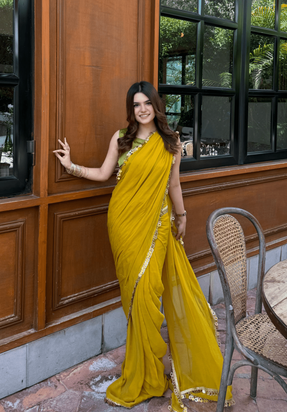 Solid Pure Chiffon: Mango