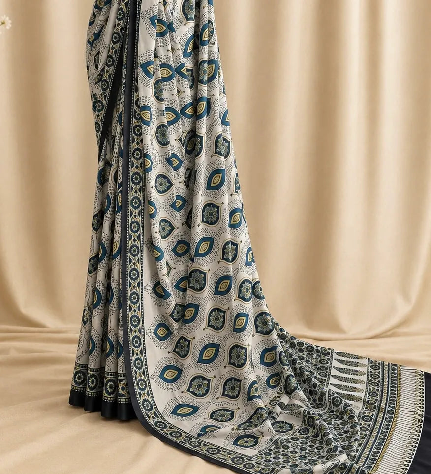 Printed Silk: Sapphire Lane