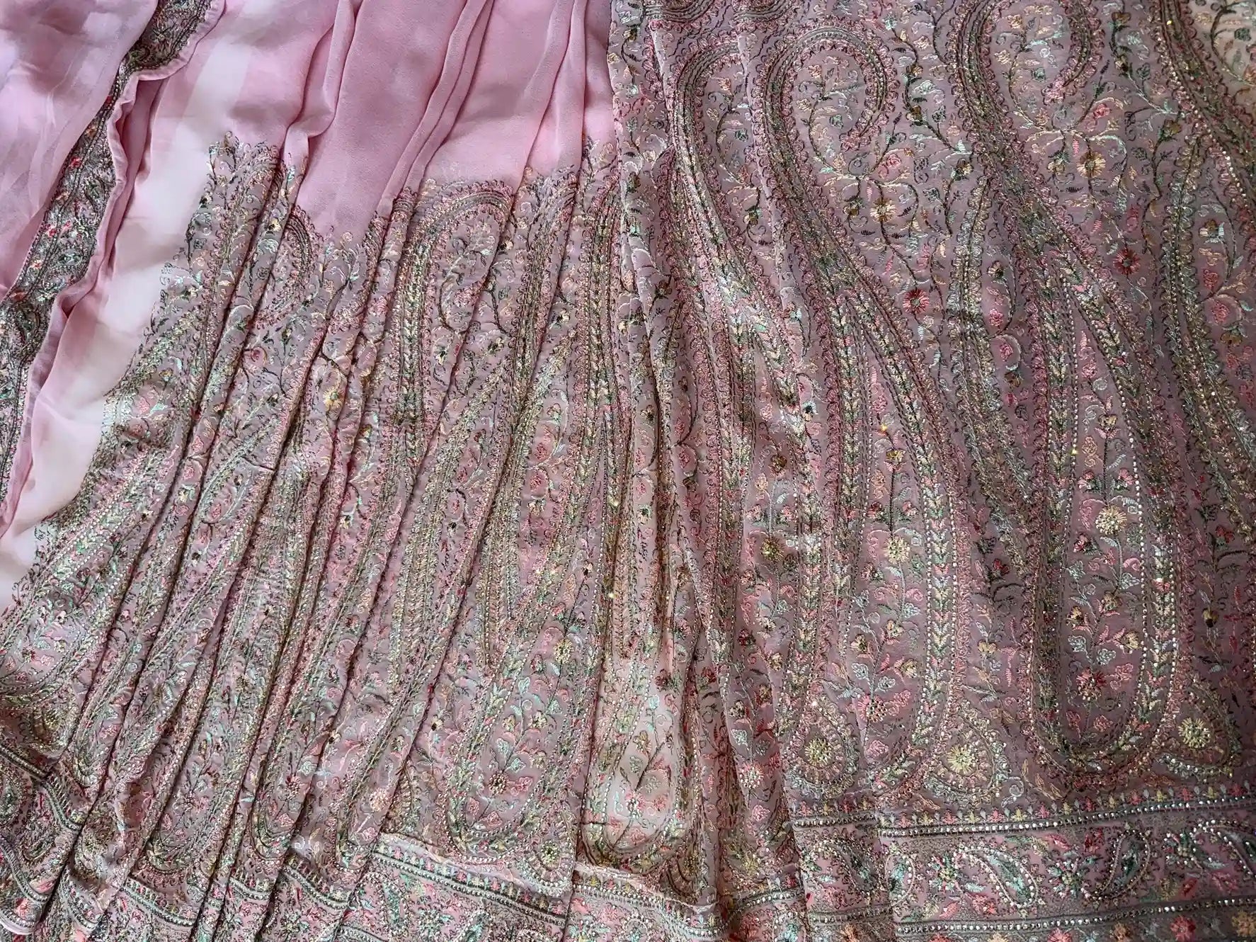 Pashmina Kashmiri Georgette: Séra