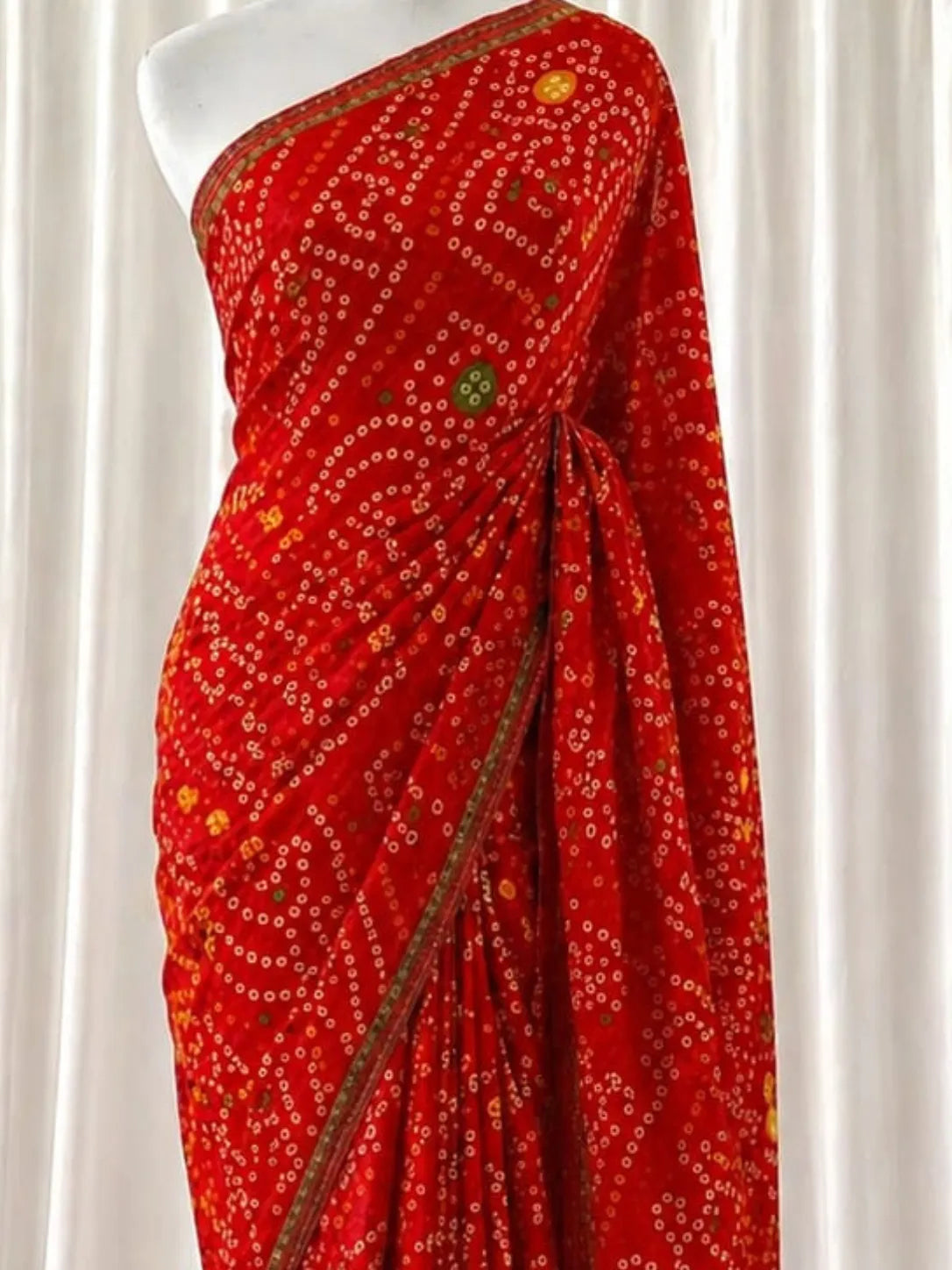 Chiffon Chunri: Surkh
