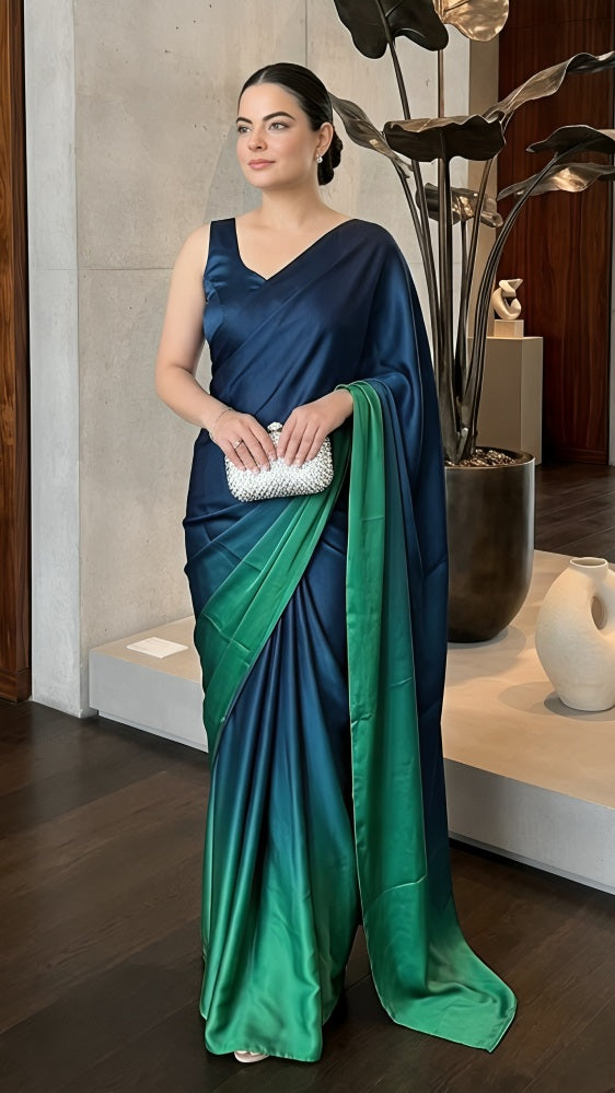 Ombré Silks: Peacock Blue