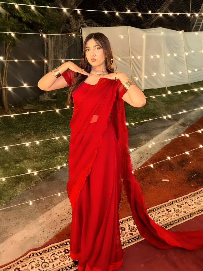 Red sarees online in Pakistan for weddings and festive wear in Pakistan