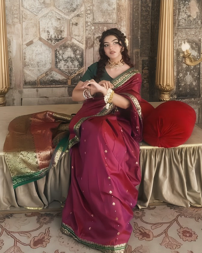 Riwayti Banarsi Silk - The Saari Girl - Saree Online 