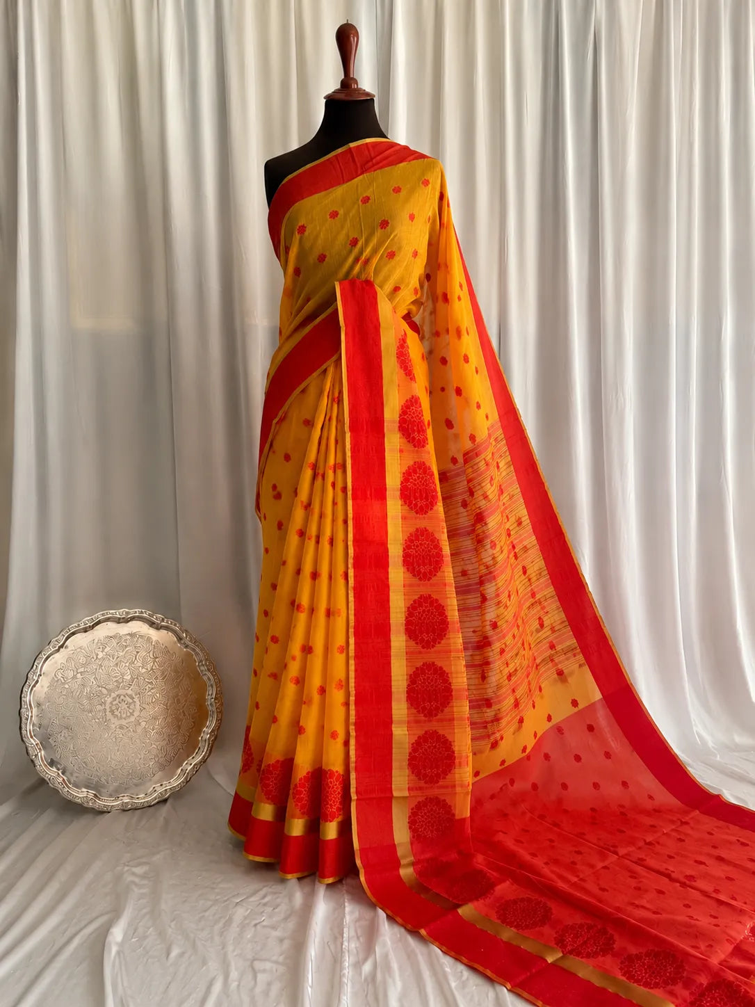 Dholki Cotton Silk Sarees