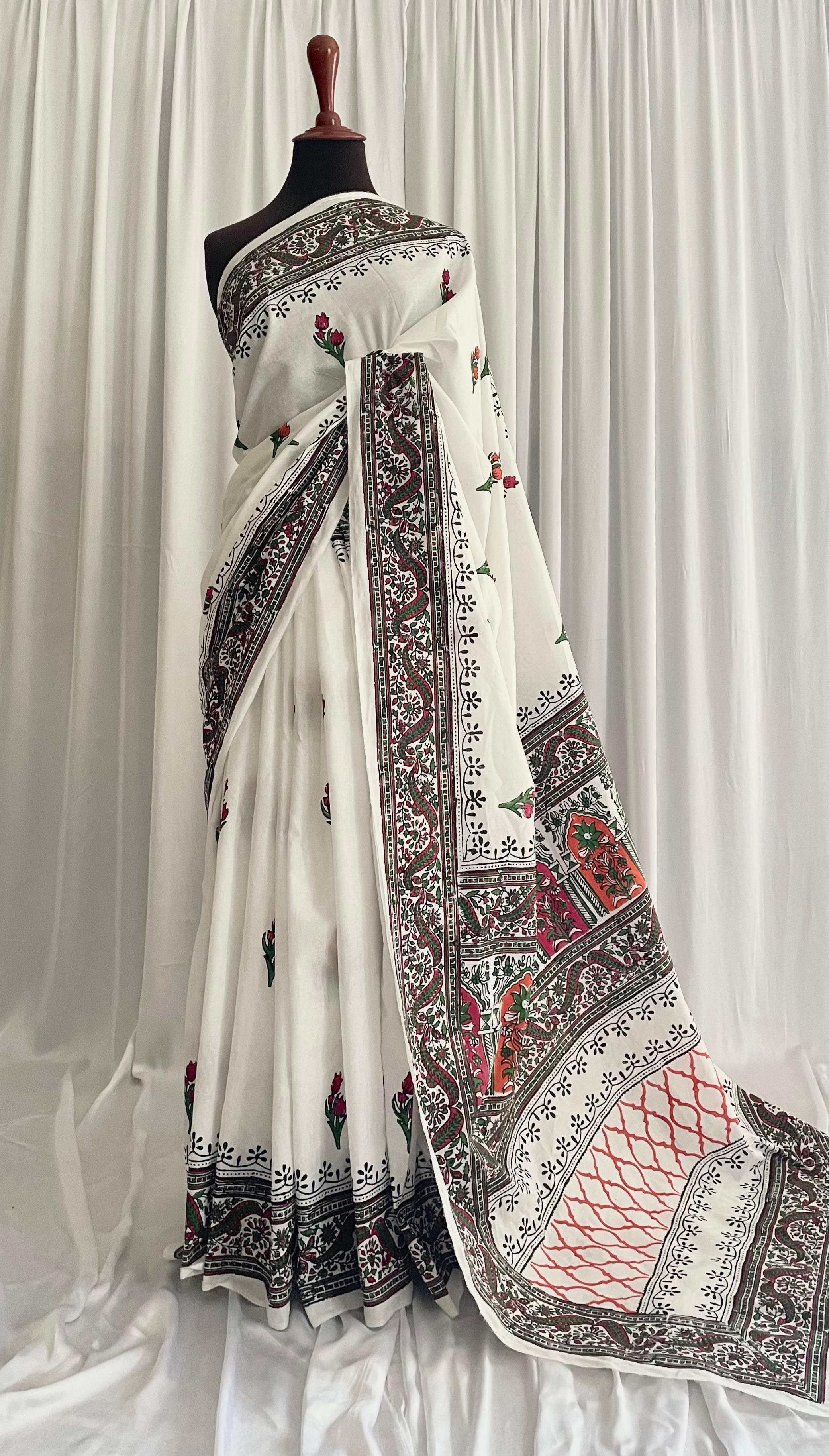 Lawn Sarees online in Pakistan The Saari Girl