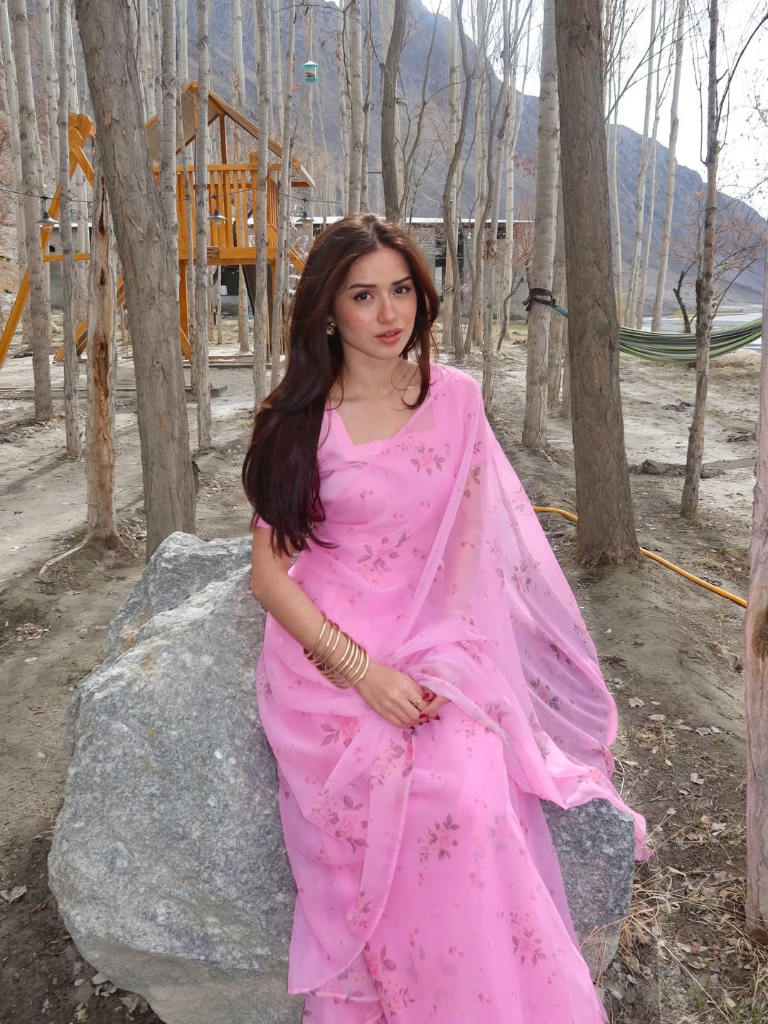 Pink/Purple Sarees