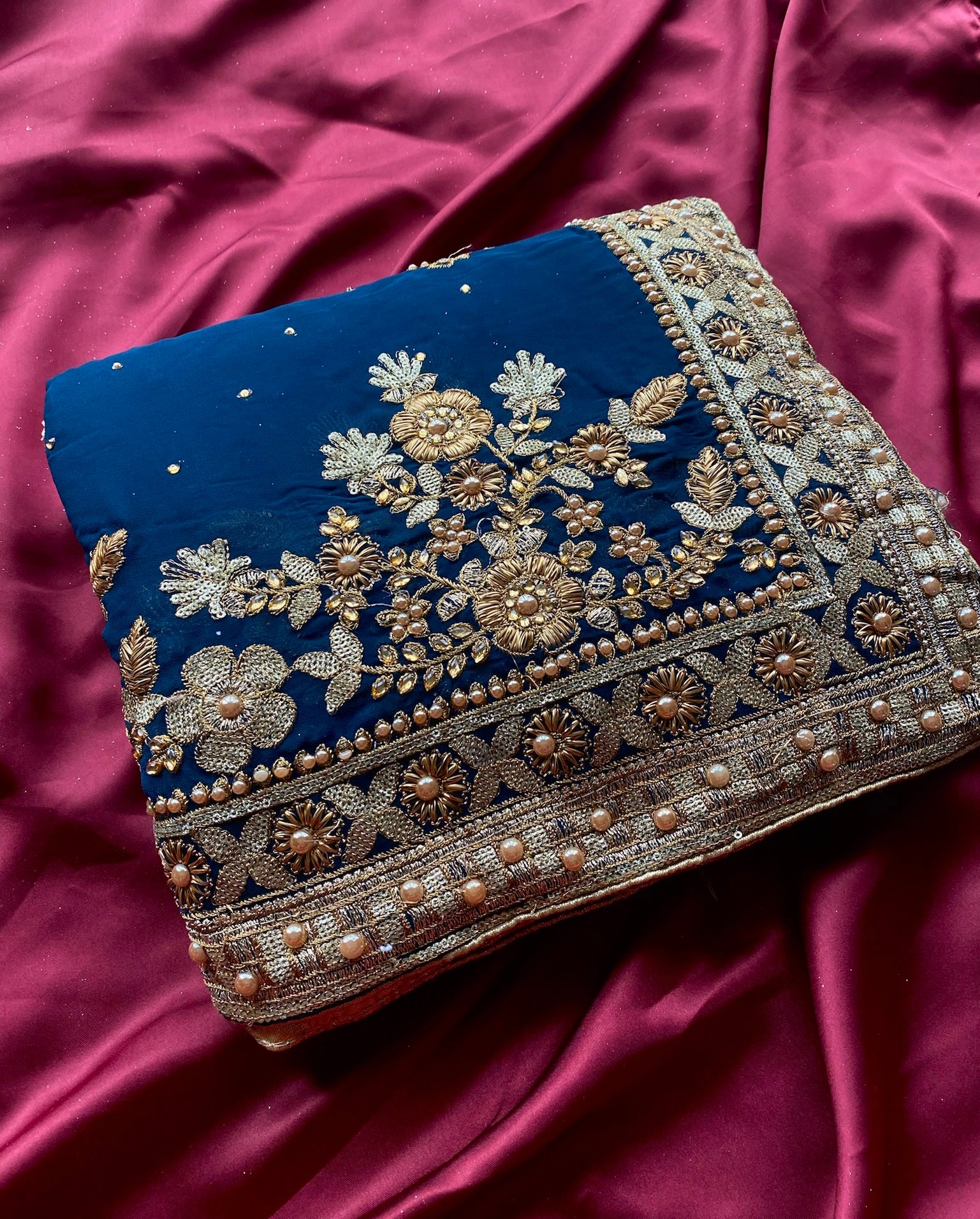 Maharani Chiffon: Sapphire