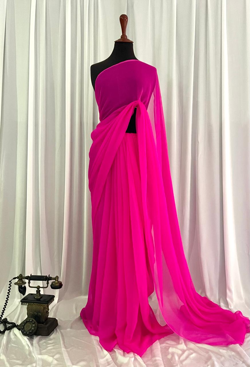 Solid Pure Chiffon: Hot Pink