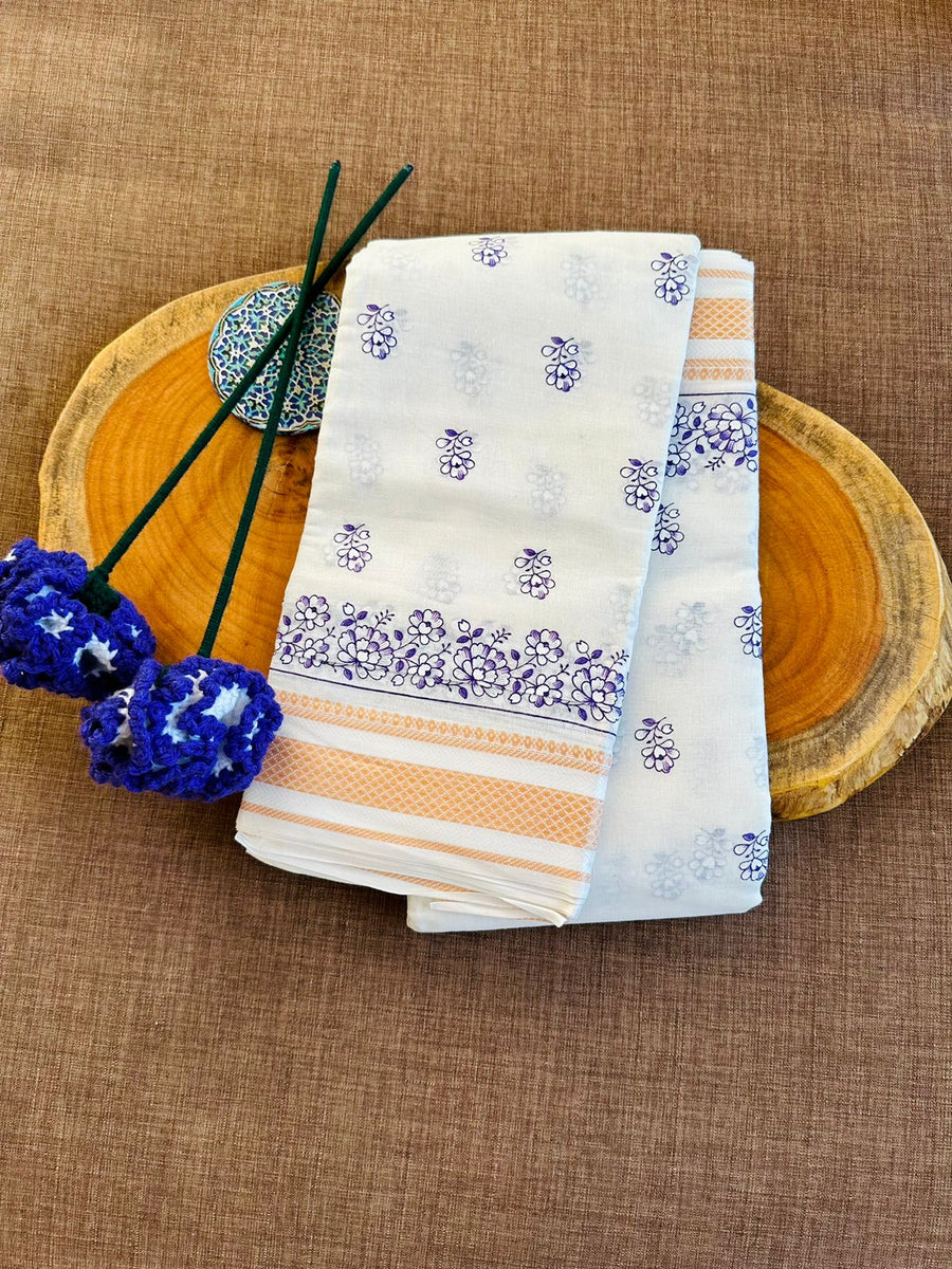 Organic Cotton: Lilac Primrose – The Saari Girl - Saree Online