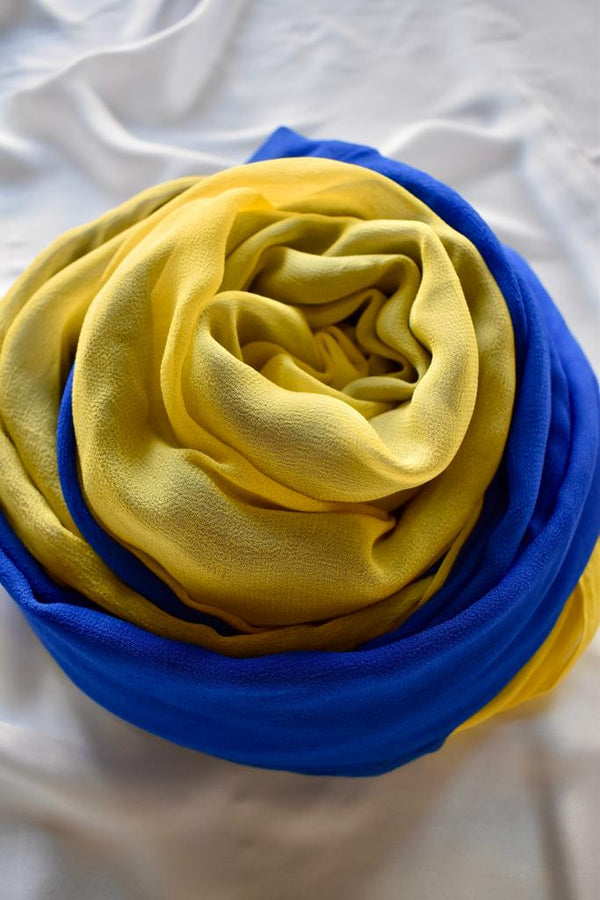 Solid Pure Chiffon: Azurite