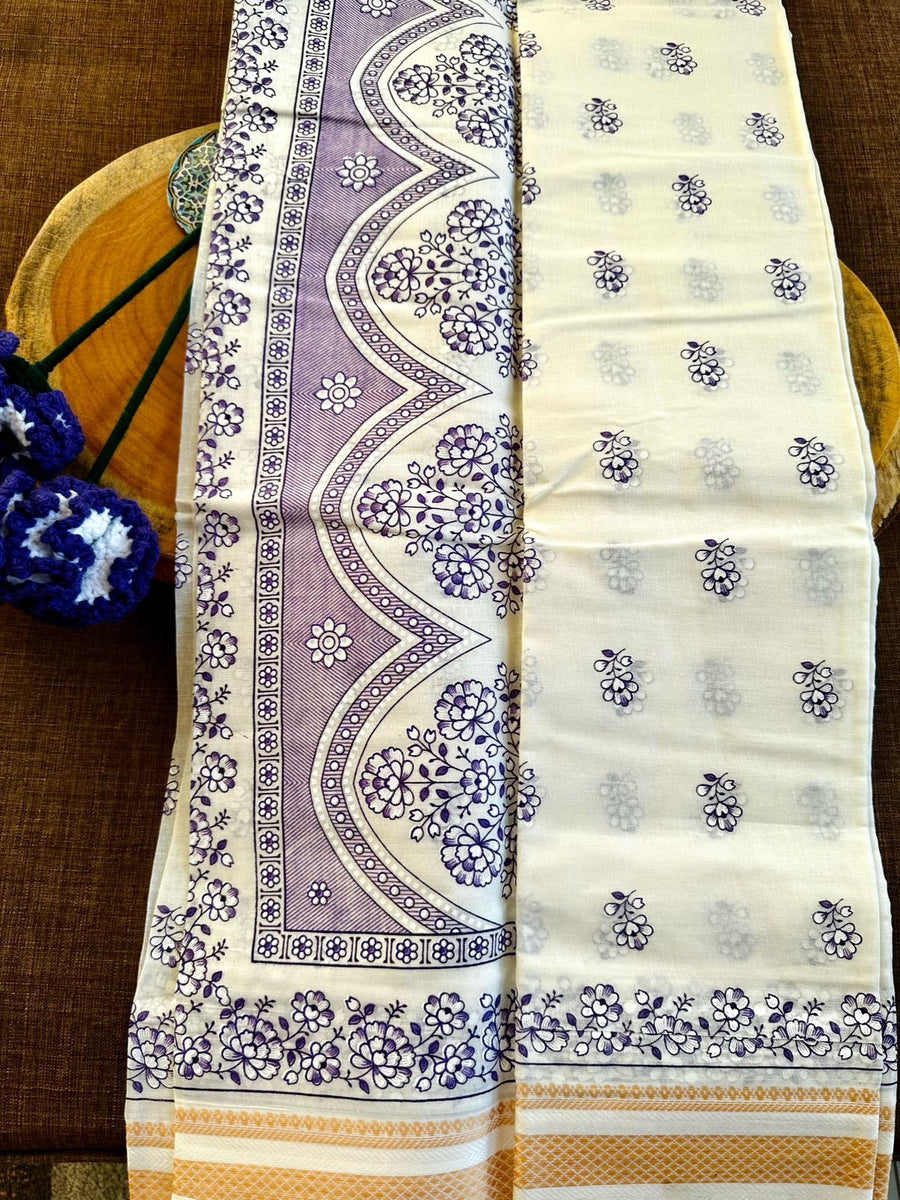 Organic Cotton: Lilac Primrose – The Saari Girl - Saree Online