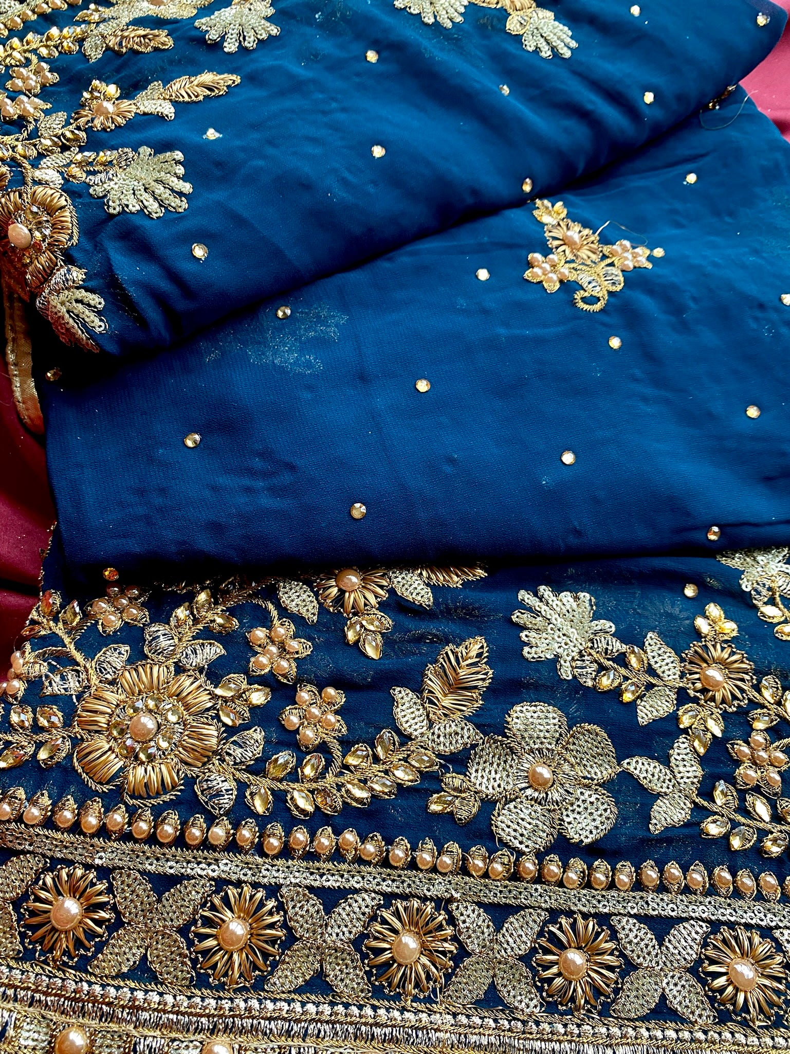 Maharani Chiffon: Sapphire