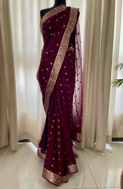 Chiffon Silk Banarsi: Kamari
