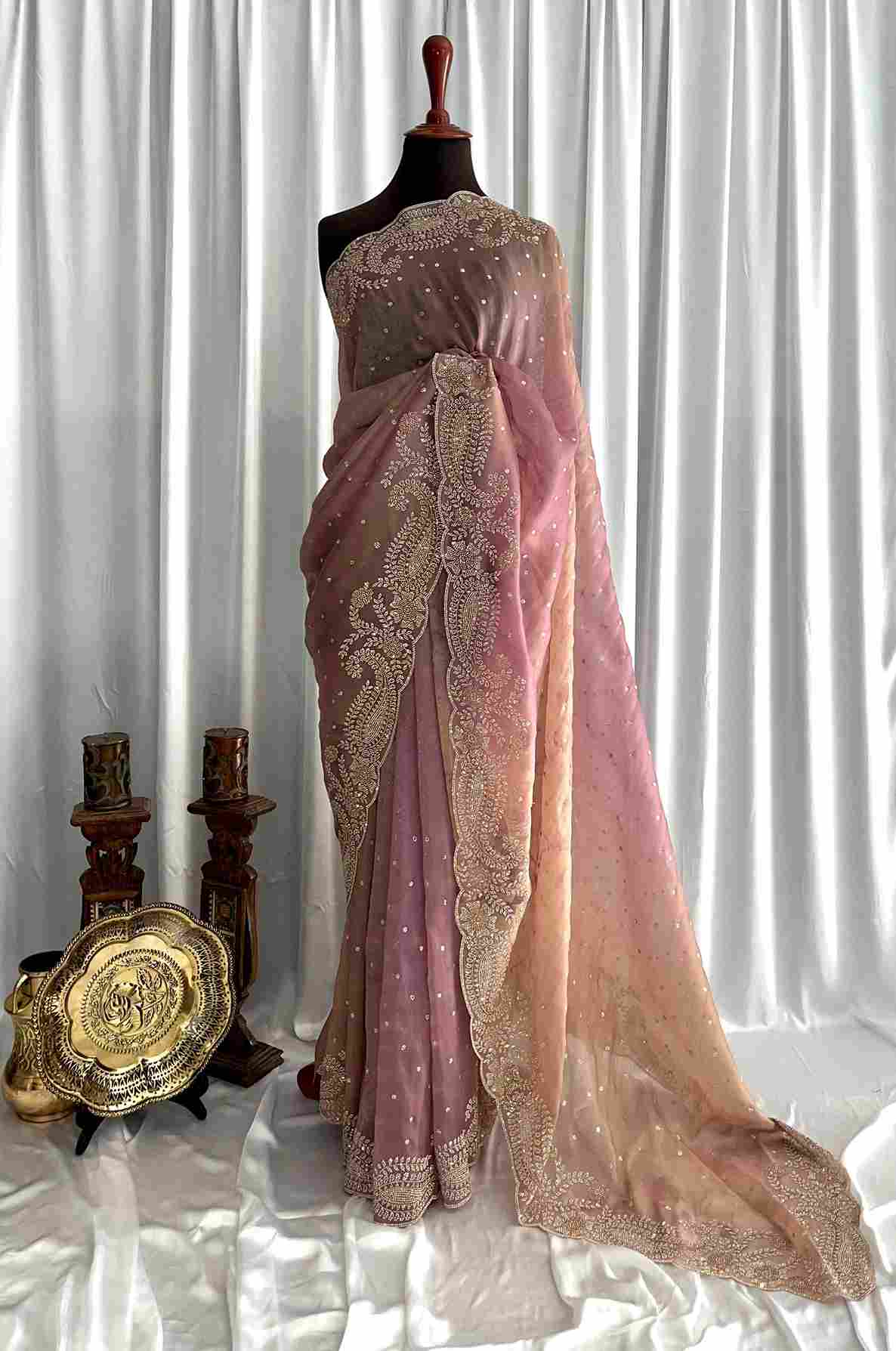 Ombré Tissue Silk: Avenya