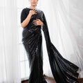 Black Dior Sequins Net