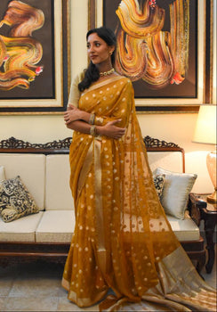 Khaddi Banarsi Chiffon: Mayun