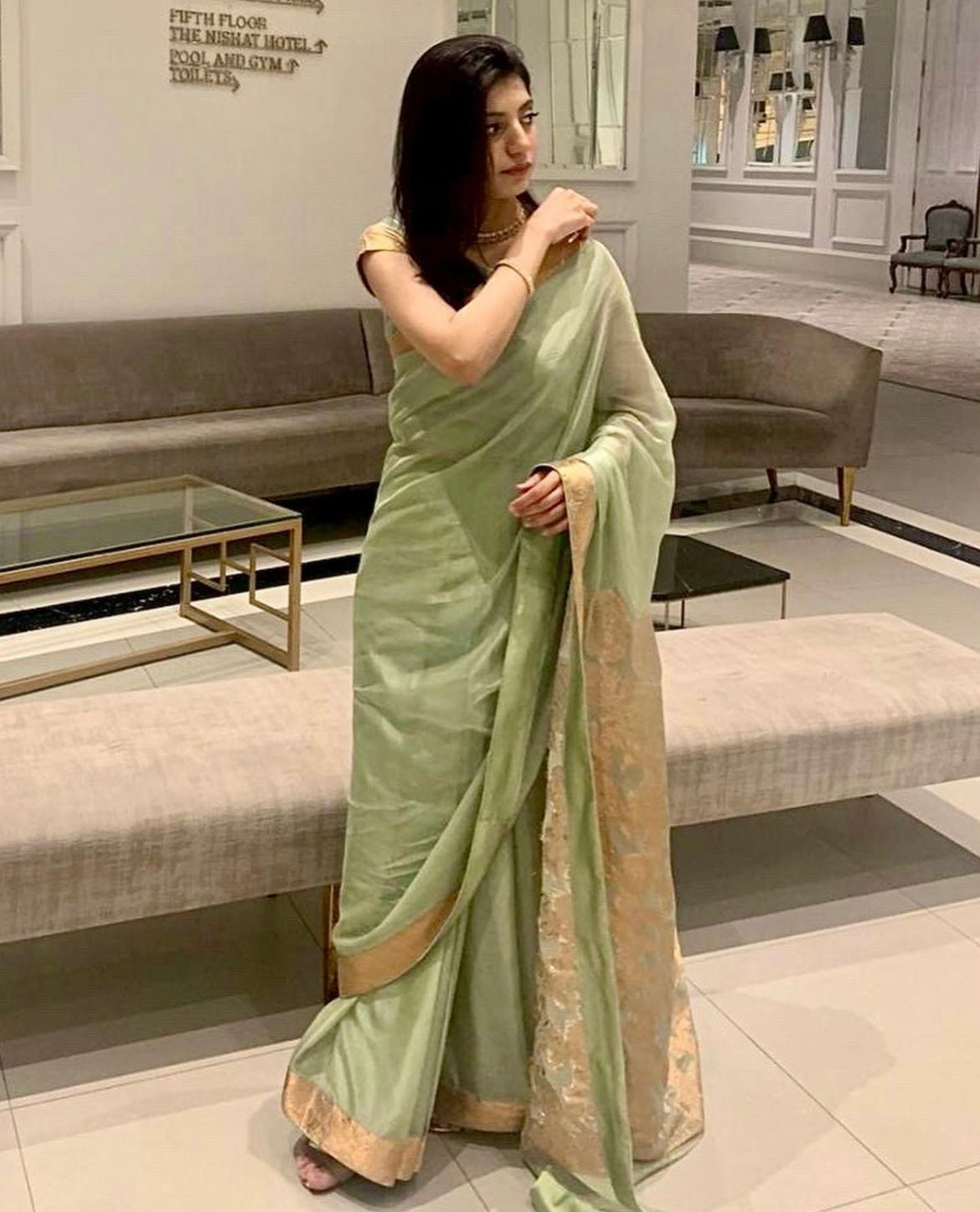 Chiffon Silk Banarsi - Mint