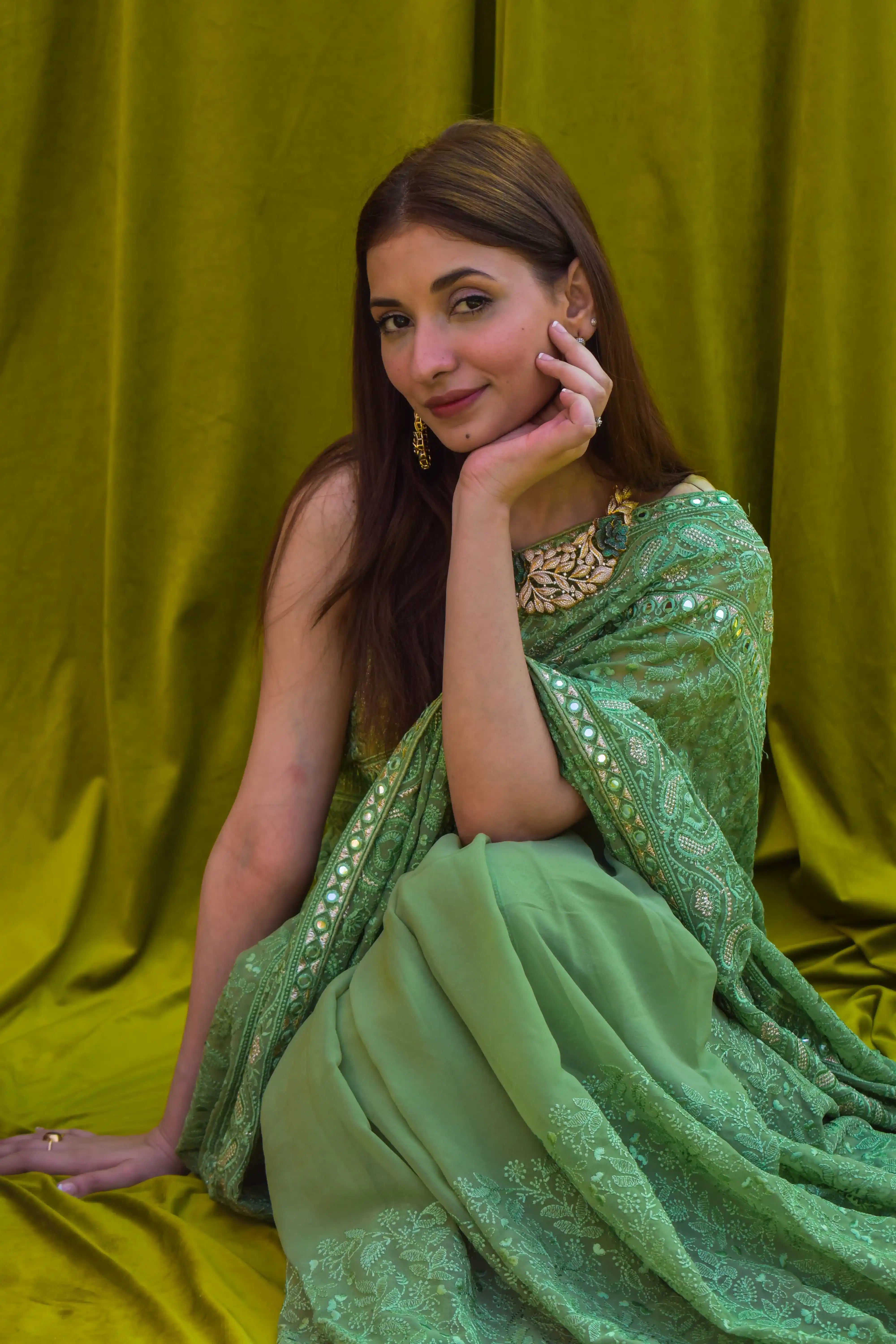 Chikankari Chiffon Saree - Pehla Pyaar: Wafa