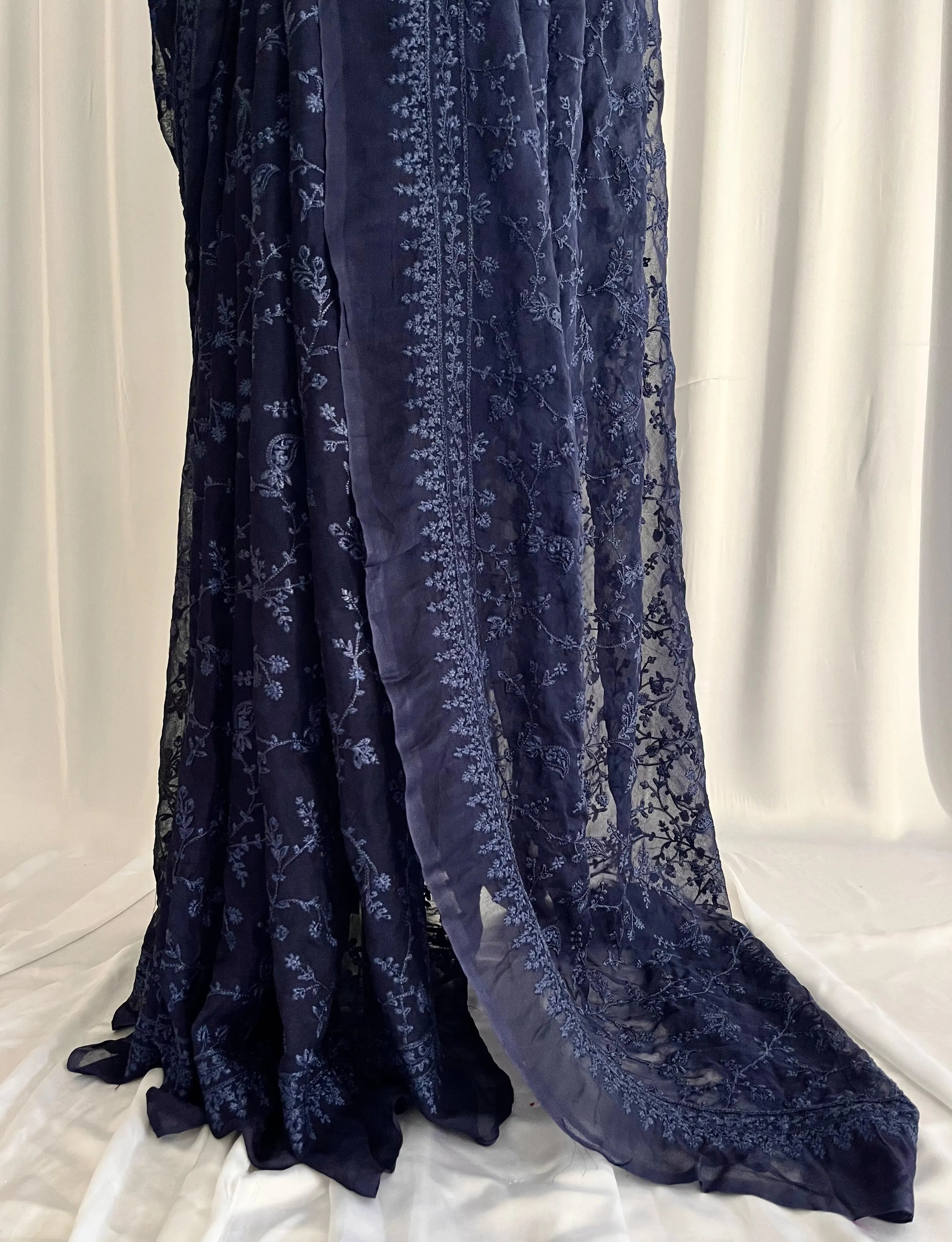 Embroidered Chiffon: Velora
