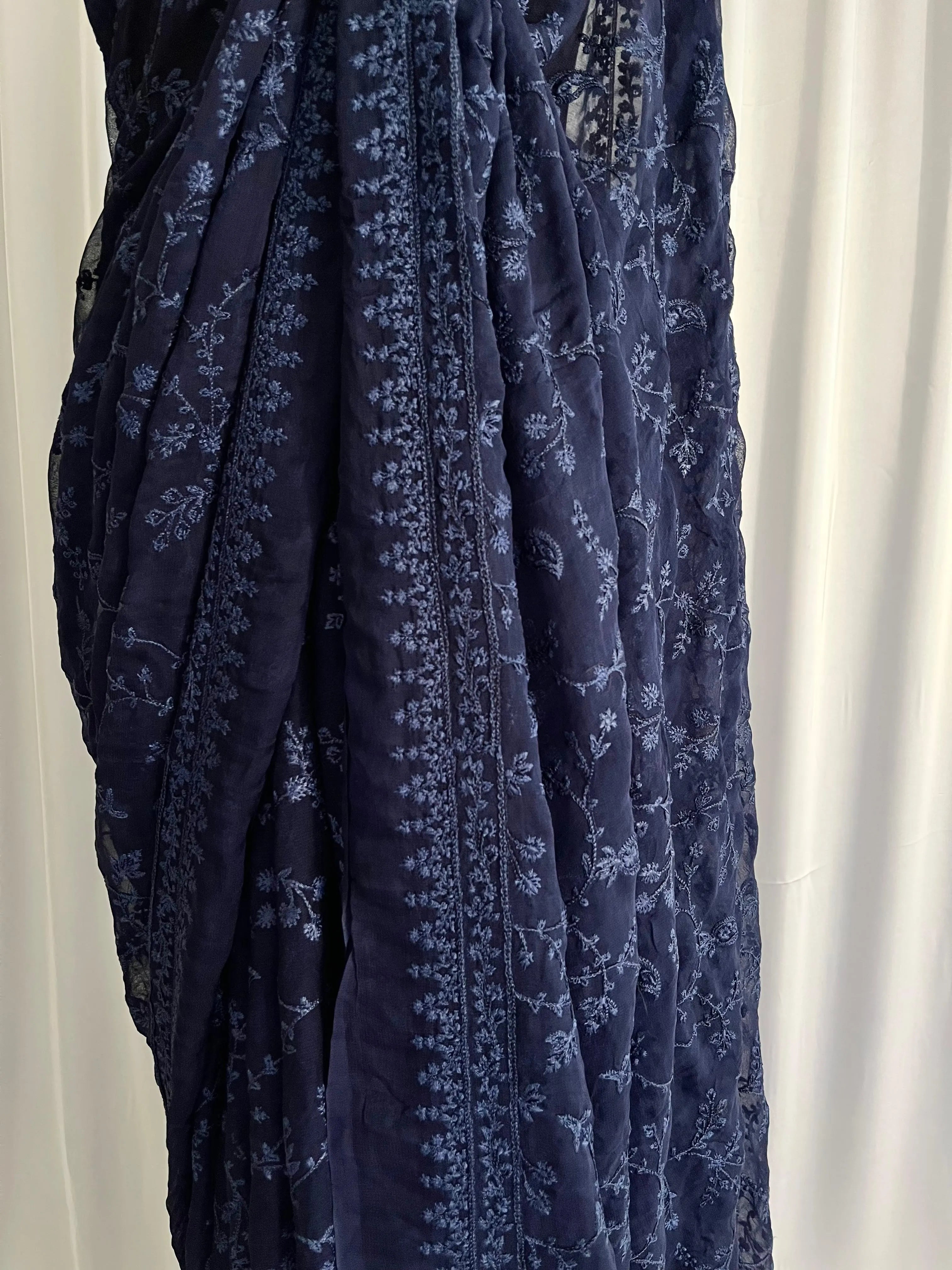 Embroidered Chiffon: Velora