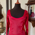 Sample - Charmeuse Silk: Ruby Red