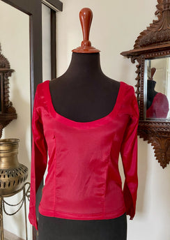 Sample - Charmeuse Silk: Ruby Red