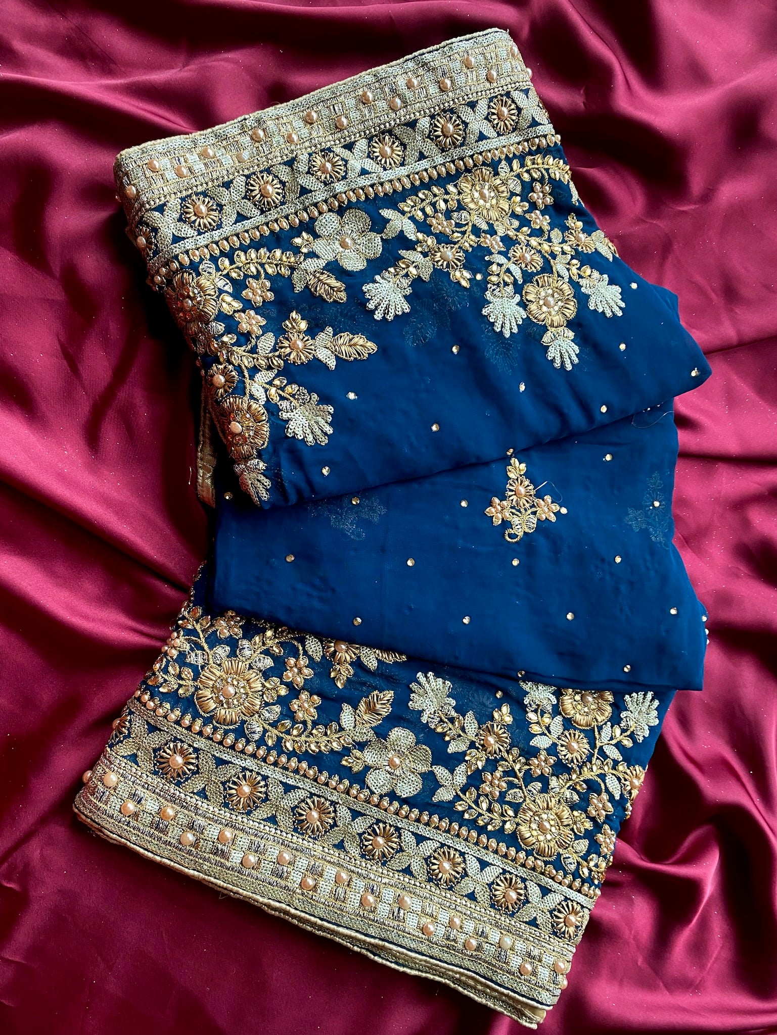 Maharani Chiffon: Sapphire