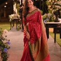 Riwayti Banarsi Silk: Chilli Red