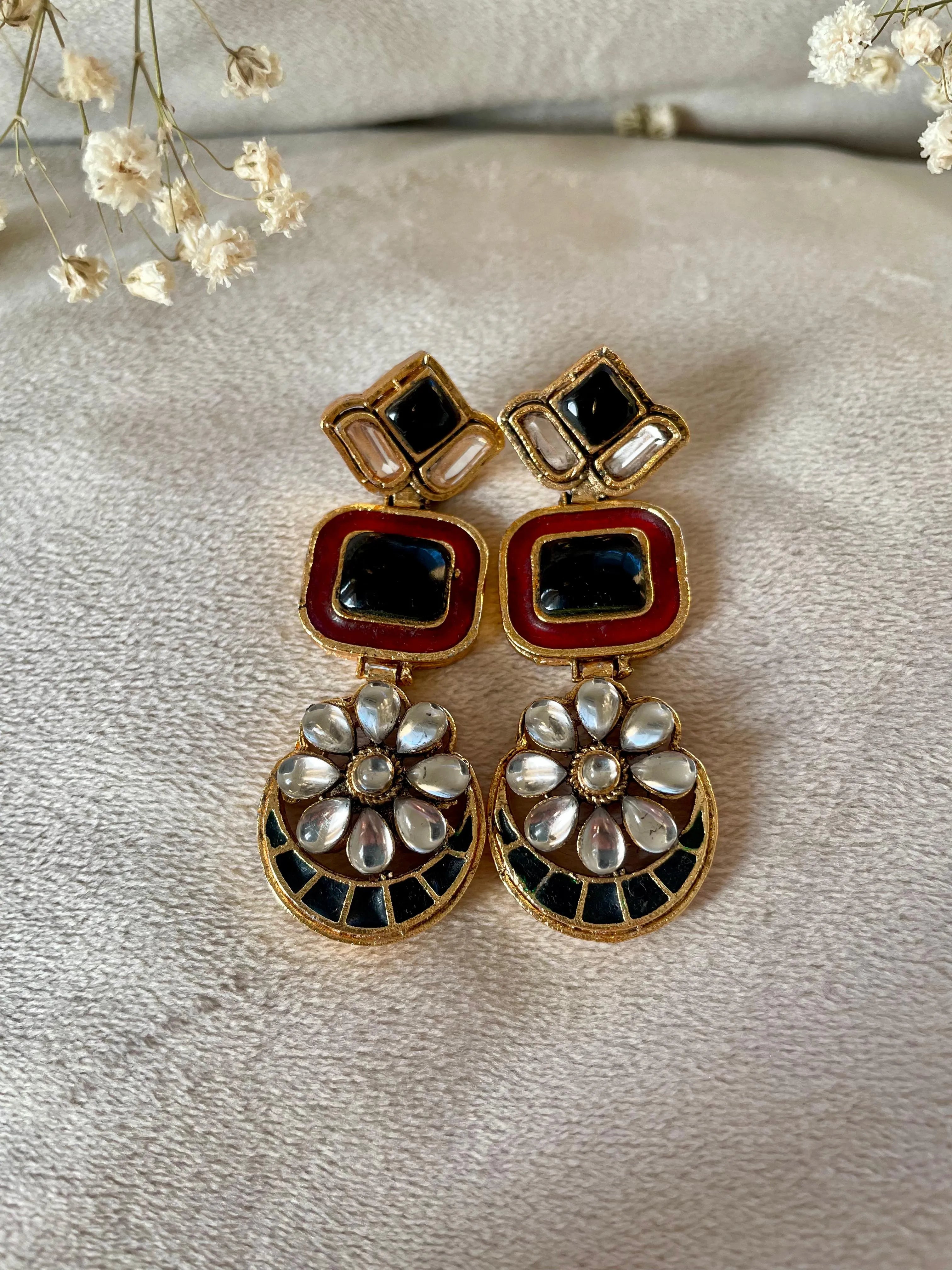 Gold Plated Date Night Chand Bali