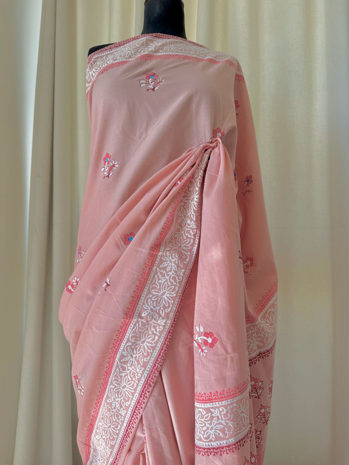 Hand-Blocked Cotton: Lily