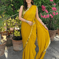 Solid Pure Chiffon: Mango
