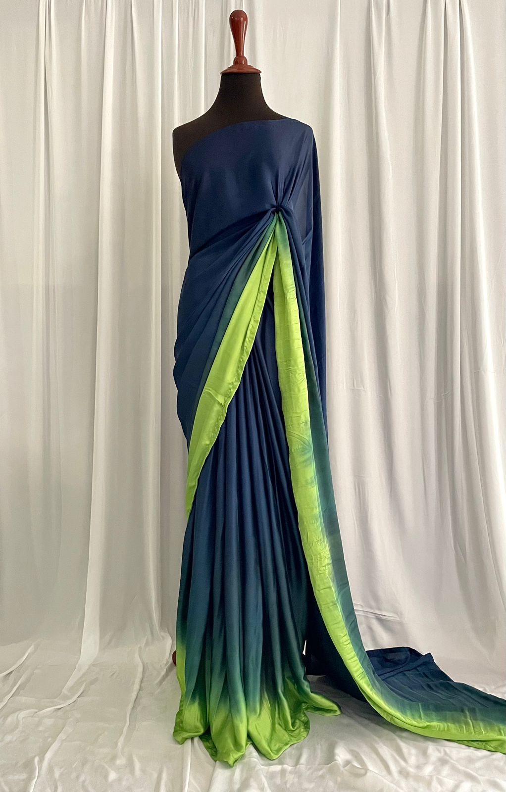 Ombré Silks: Peacock Blue