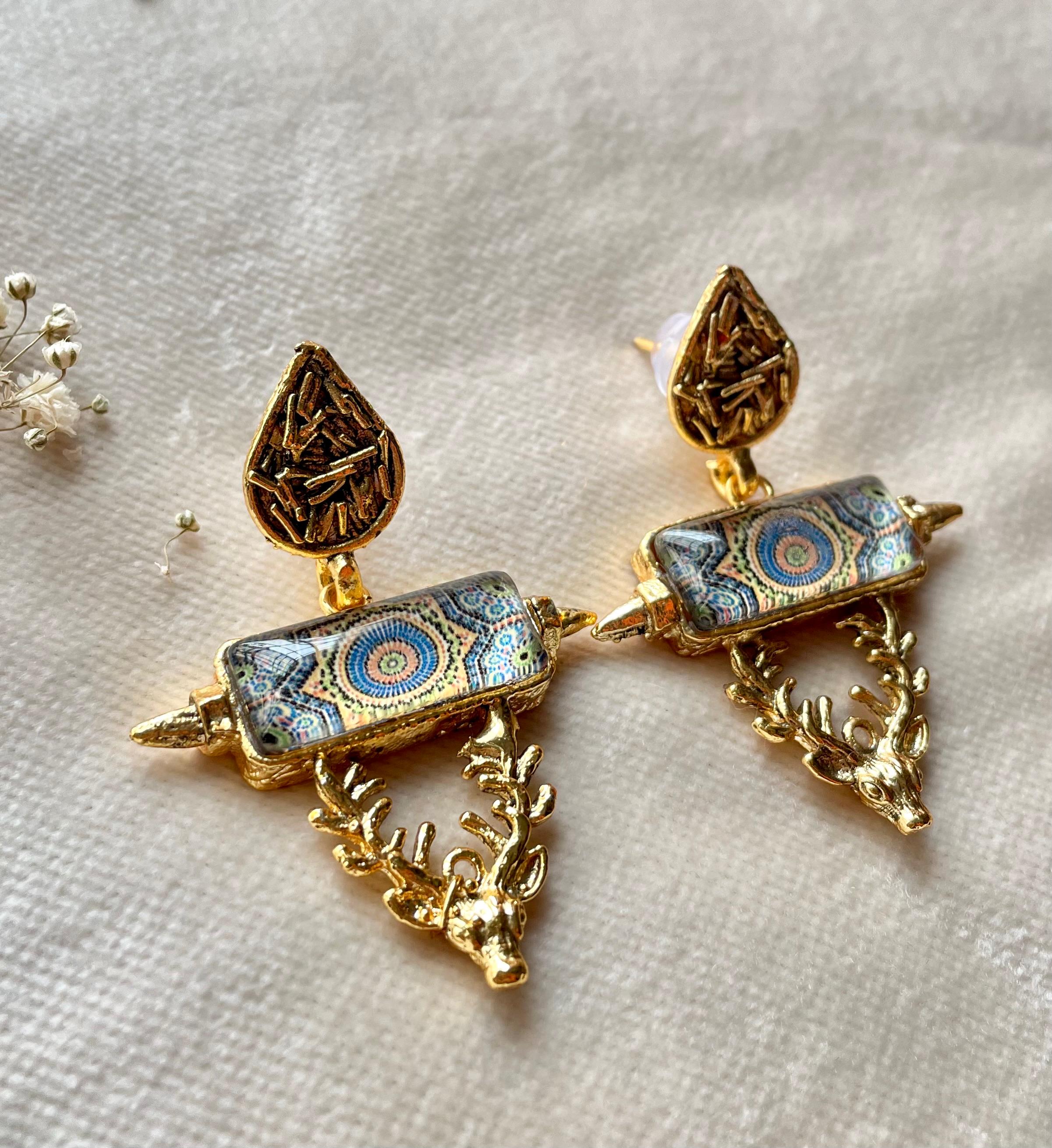 Gold Plated Topkapi Earrings