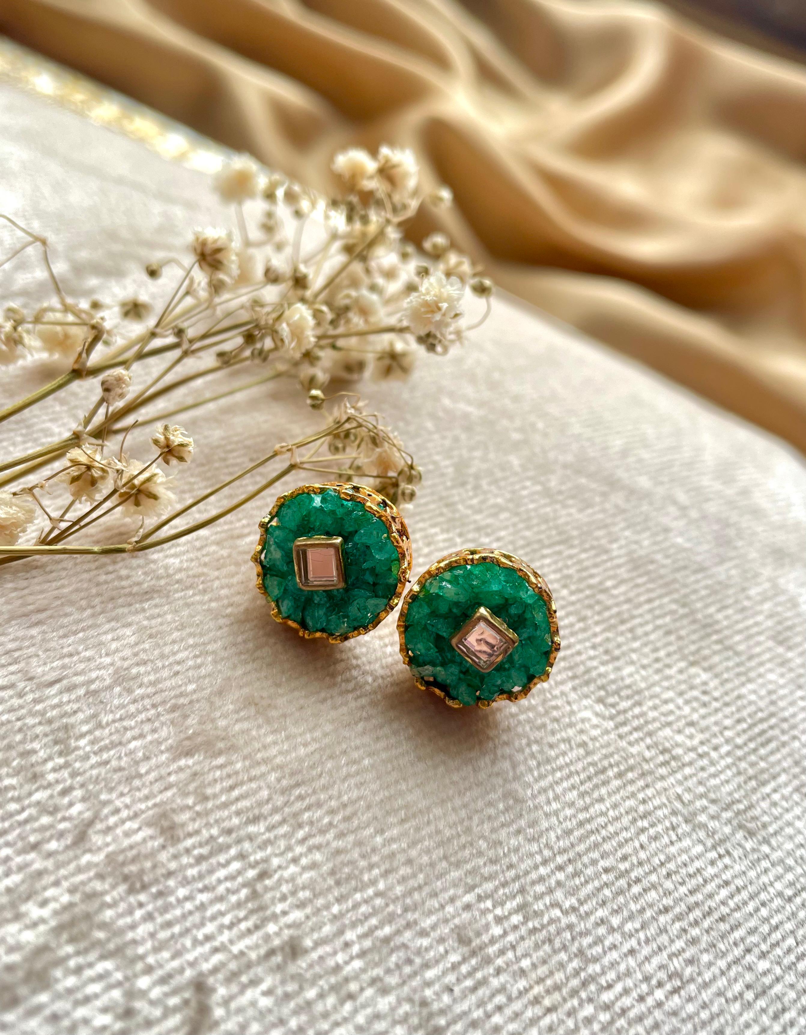 Emerald Studs