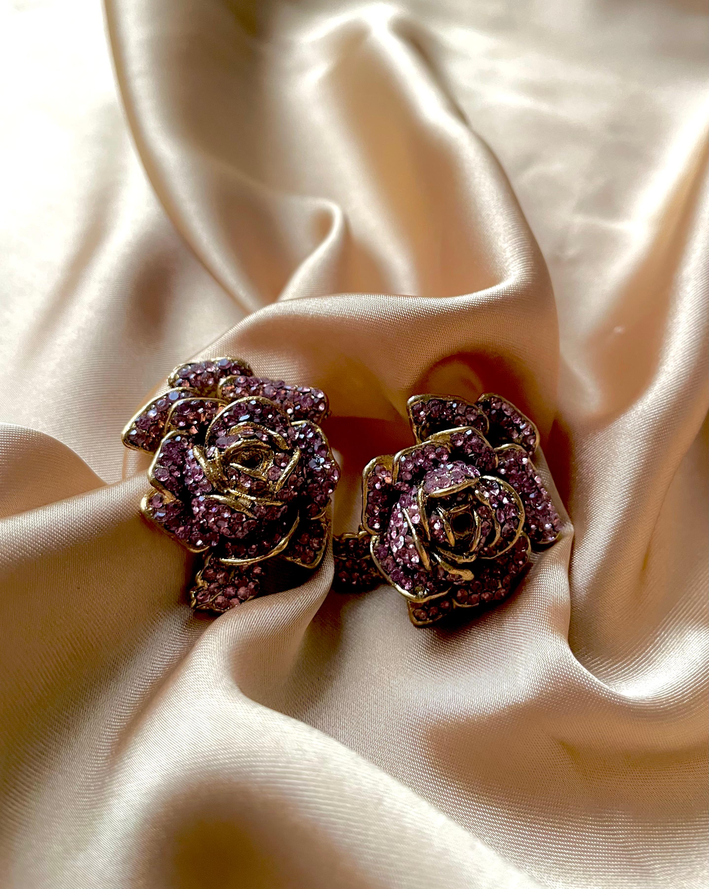 Gold Plated Desert Rose Studs