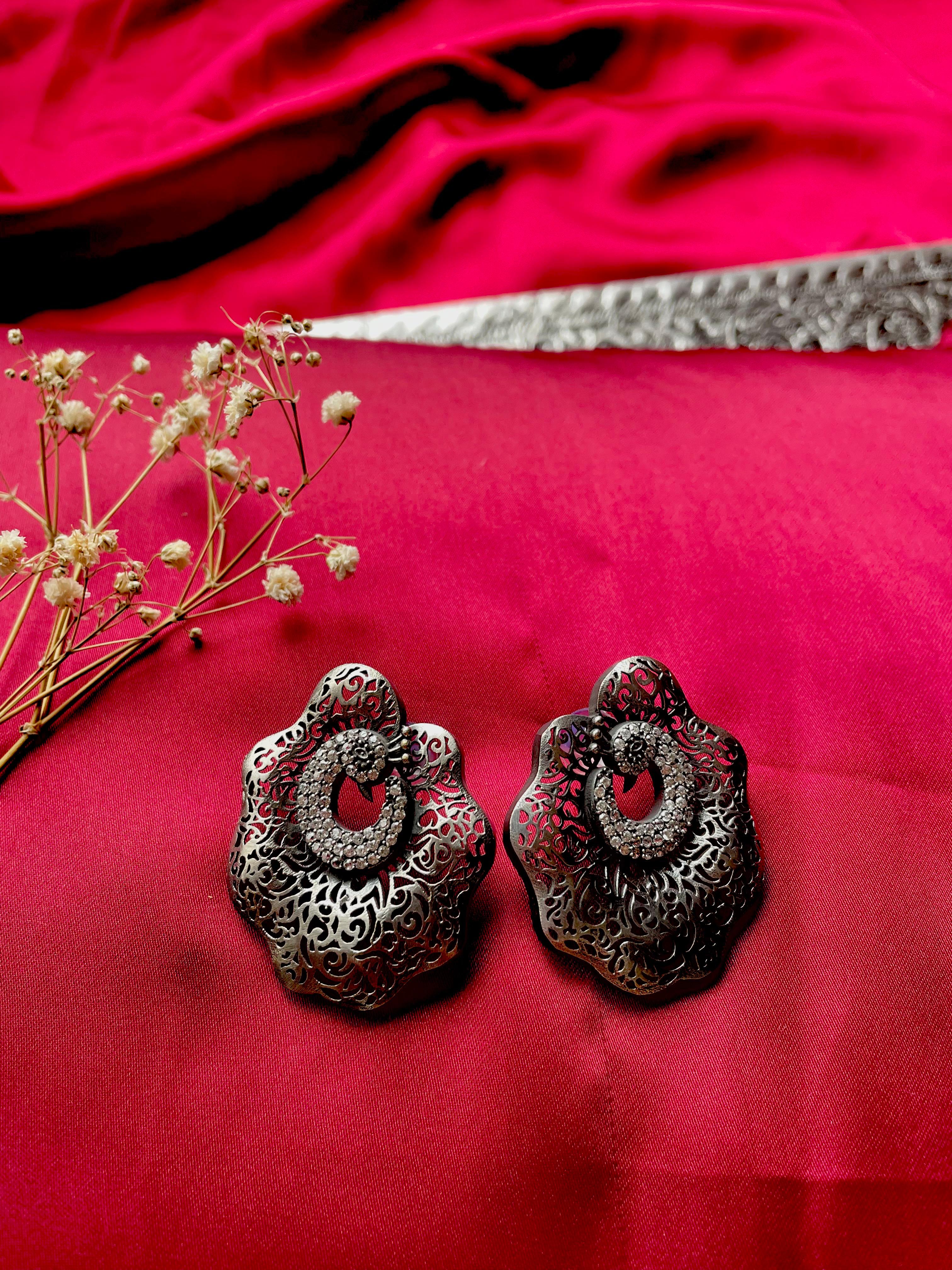 Rajasthani Peacock Studs