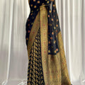 Chiffon Banarsi Jamavar: Dahlia
