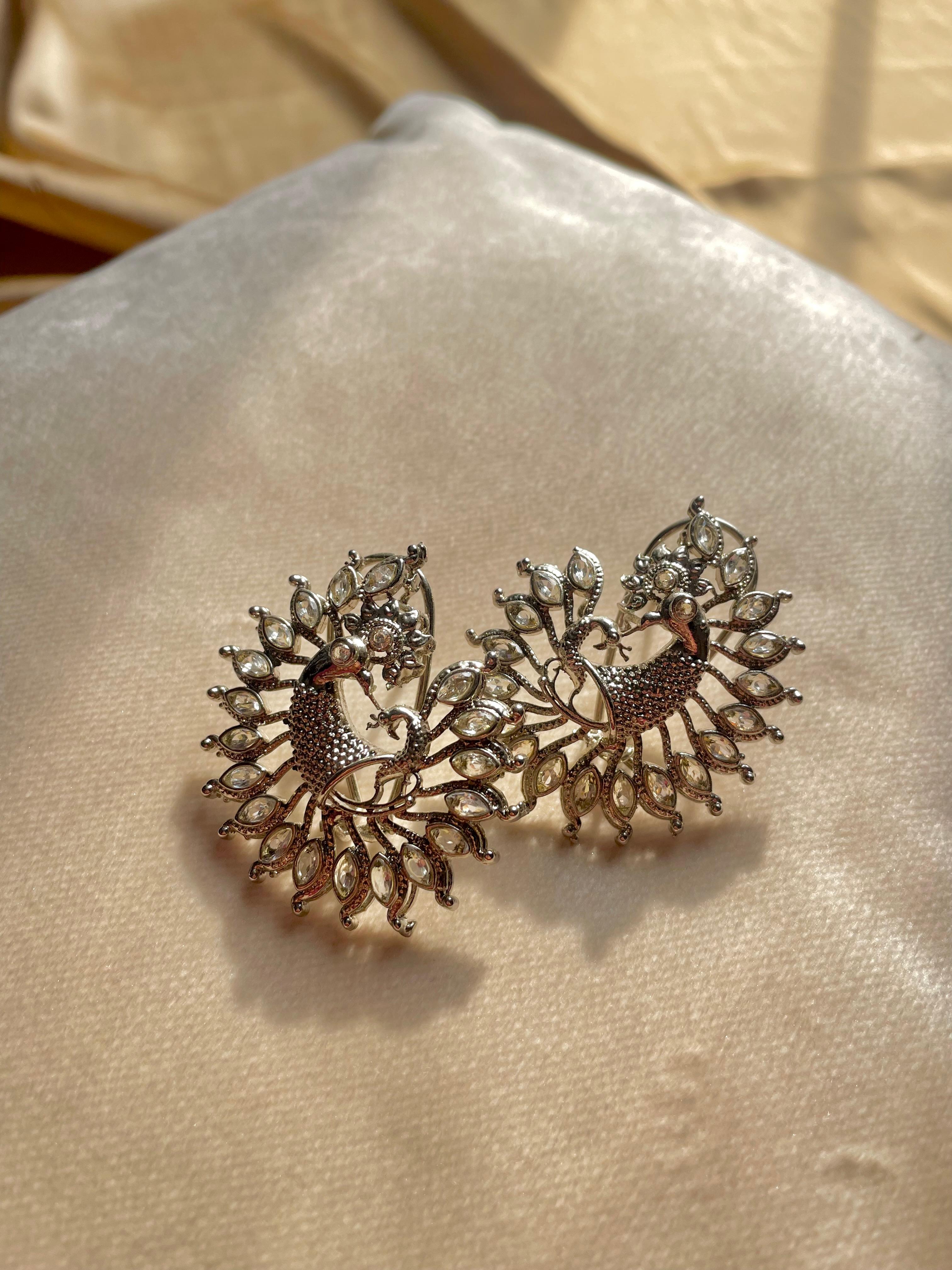Mughal Peacock Studs