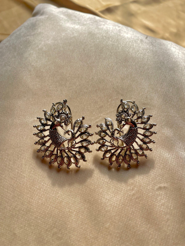 Mughal Peacock Studs