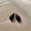 Onyx Studded Ear Drops
