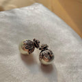 Rose Grey Pearl Studs