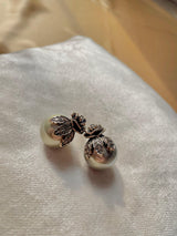 Rose Grey Pearl Studs