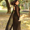 Solid Pure Chiffon: Onyx