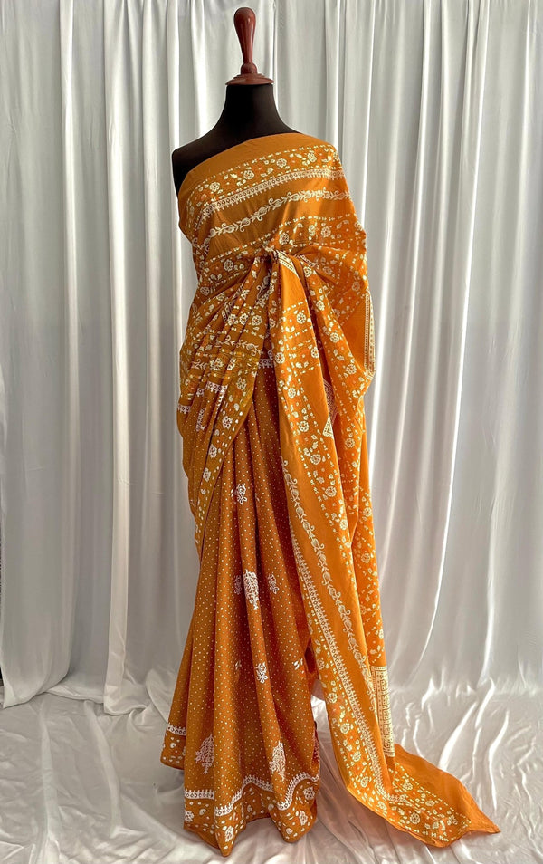 Hand-Blocked Cotton: Marigold