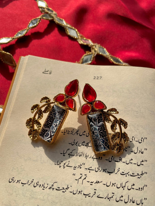 Gold Plated Azure Earrings