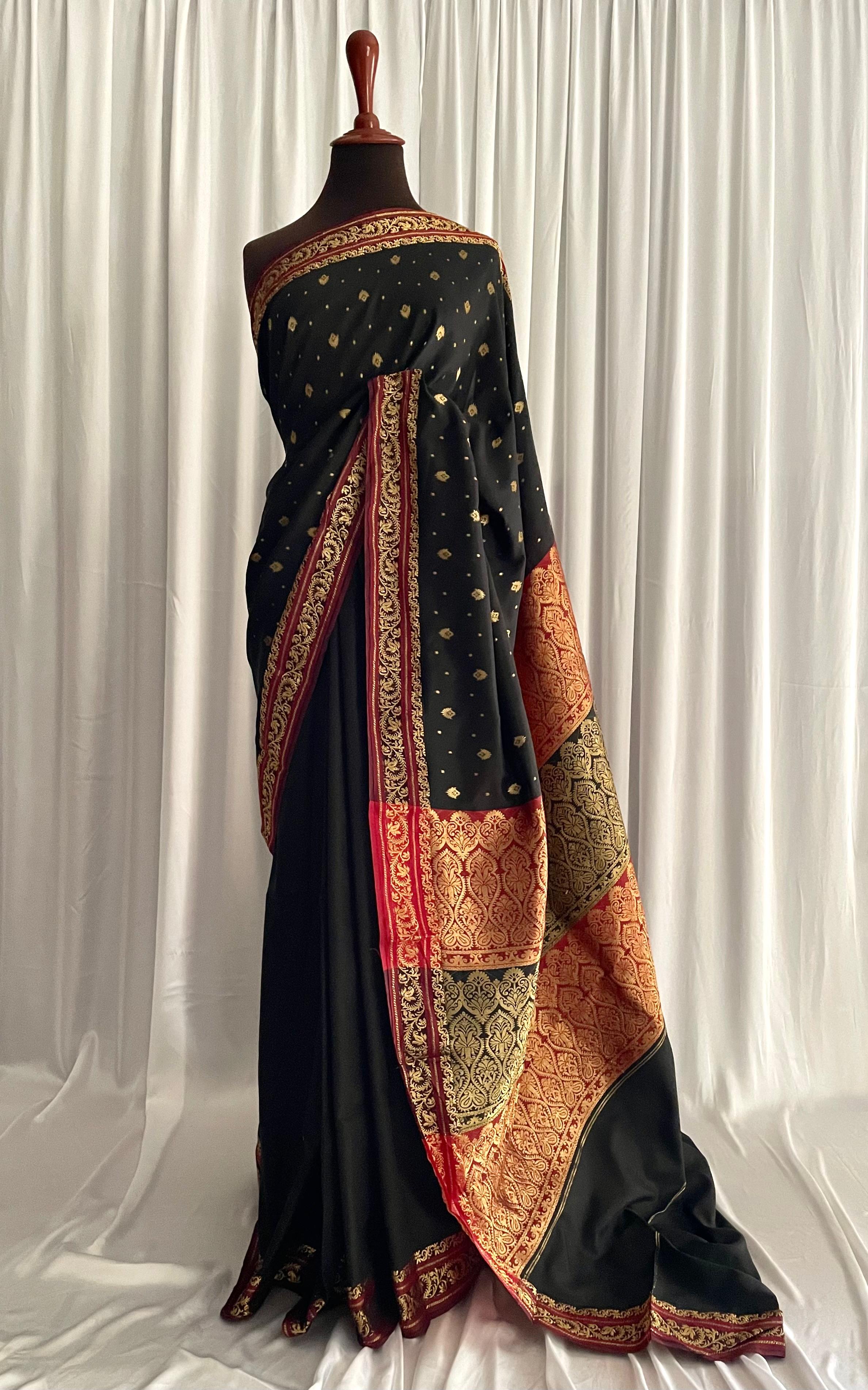 Riwayti Banarsi Silk: Black