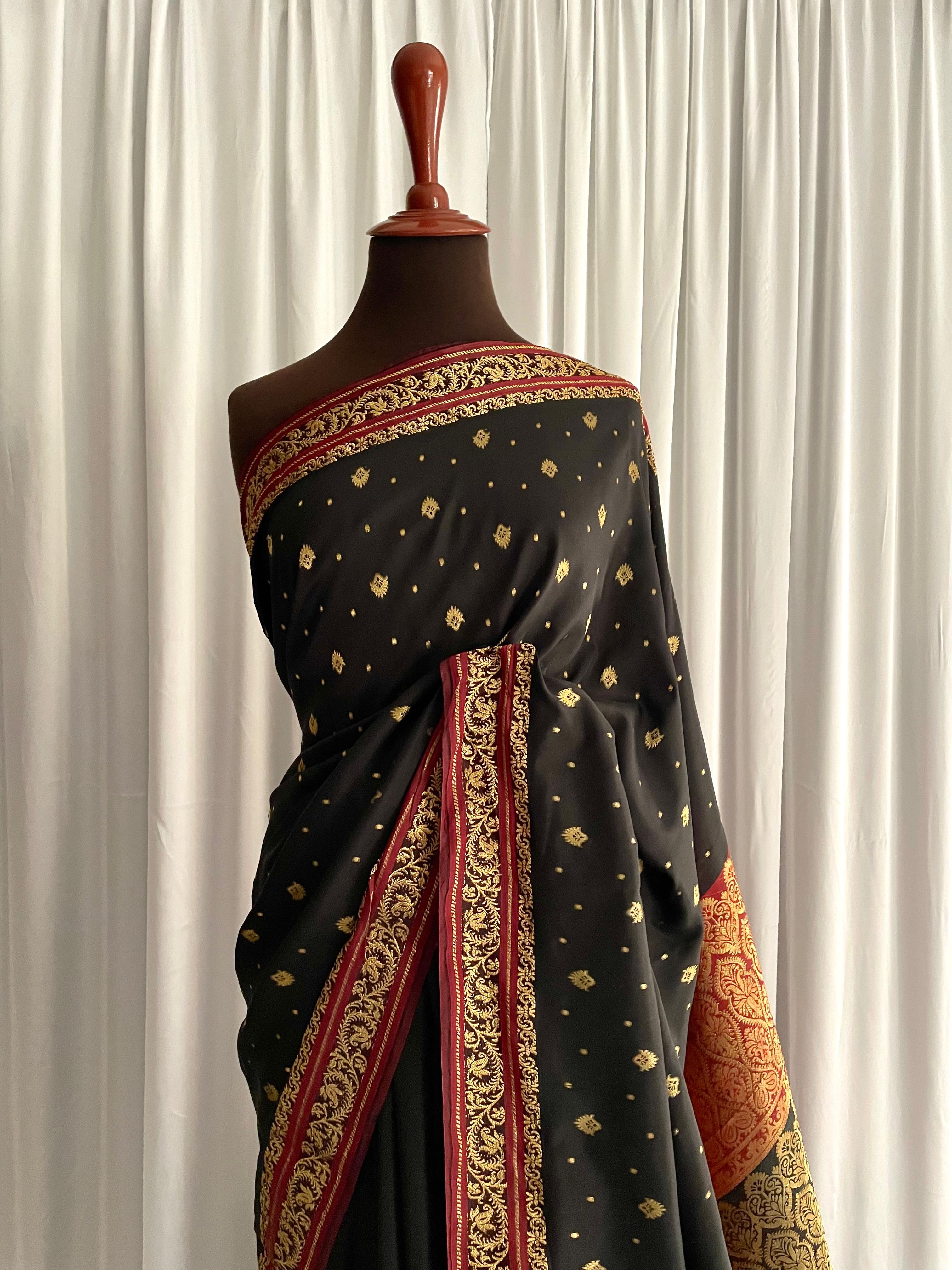 Riwayti Banarsi Silk: Black